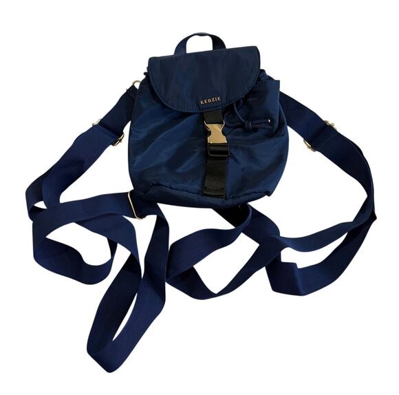 Kedzie Handbags - Kedzie Mali Crossbody Sling Backpack Blue Convertible Travel Bag